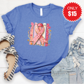 Pink Ribbon Tee - Heather Royal Blue - 15 product image 1