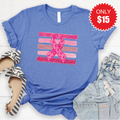 Pink Ribbon Tee - Heather Royal Blue - 15 product image 1