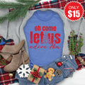 Let Us Adore Him Tee - Heather Royal Blue - 15 product image 1