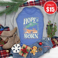 Hope Is Born Tee - Heather Royal Blue - 15 product image 1
