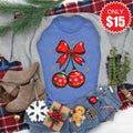 Christmas Cherries Tee - Heather Royal Blue - 15 product image 1