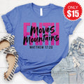 Faith Moves Mountains Tee - Heather Royal Blue - 15 product image 1