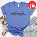 Faith Over Fear Tee - Heather Royal Blue - 15 product image 1