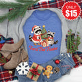 Feral But Festive Tee - Heather Royal Blue - 15 product image 1