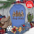 Howdy Christmas Tee - Heather Royal Blue - 15 product image 1