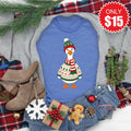 Christmas Goose Tee - Heather Royal Blue - 15 product image 1