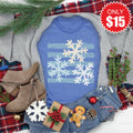 Snow Flakes Tee - Heather Royal Blue - 15 product image 1