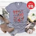 Deck The Halls V-Neck - Heather Storm - 15