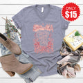 Christmas Begins With Christ V-Neck - Heather Storm - 15