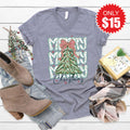 Merry Christmas V-Neck - Heather Storm - 15
