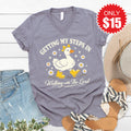 Getting My Steps In V-Neck - Heather Storm - 15
