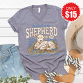 The Lord is my Shepherd V-Neck - Heather Storm - 15