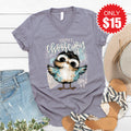 Choose Joy V-Neck - Heather Storm - 15