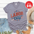 Labor Day V-Neck - Heather Storm - 15