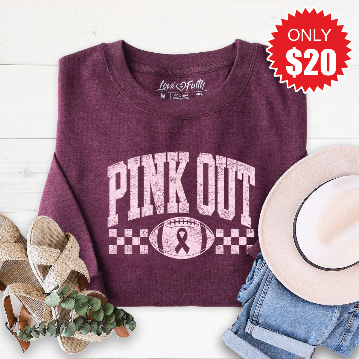 Pink Out Sweatshirt - Heather Sugar Plum - 20 product image 1