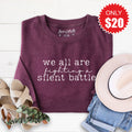 Silent Battle Sweatshirt - Heather Sugar Plum - 20 product image 1