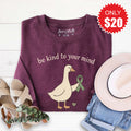 Be Kind To Your Mind Sweatshirt - Heather Sugar Plum - 20 product image 1