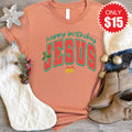 Happy Birthday Jesus Tee - Heather Terracotta - 15 product image 1