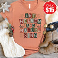 Let Heaven and Nature Sing Tee - Heather Terracotta - 15 product image 1