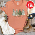 Merry & Bright Trees Tee - Heather Terracotta - 15 product image 1