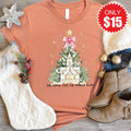 Adore Him Christmas Tree Tee - Heather Terracotta - 15 product image 1