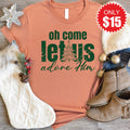 Let Us Adore Him Tee - Heather Terracotta - 15 product image 1