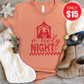 Oh Holy Night Tee - Heather Terracotta - 15 product image 1