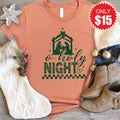Oh Holy Night Tee - Heather Terracotta - 15 product image 1