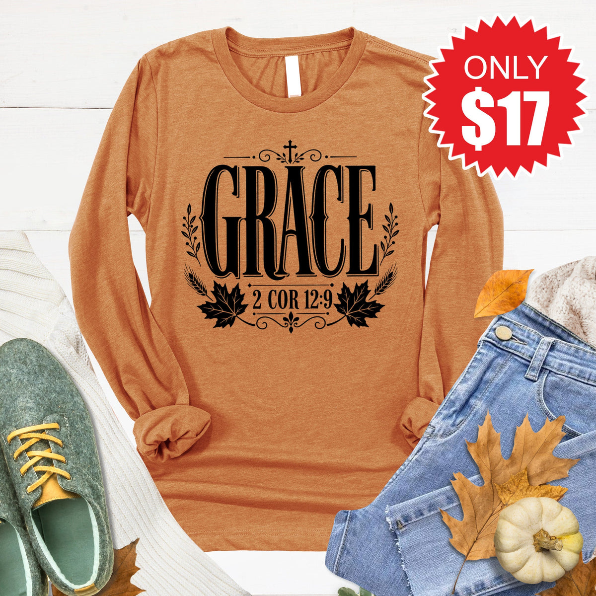 Grace Long Sleeve - Heather Toast - 17 product image 1