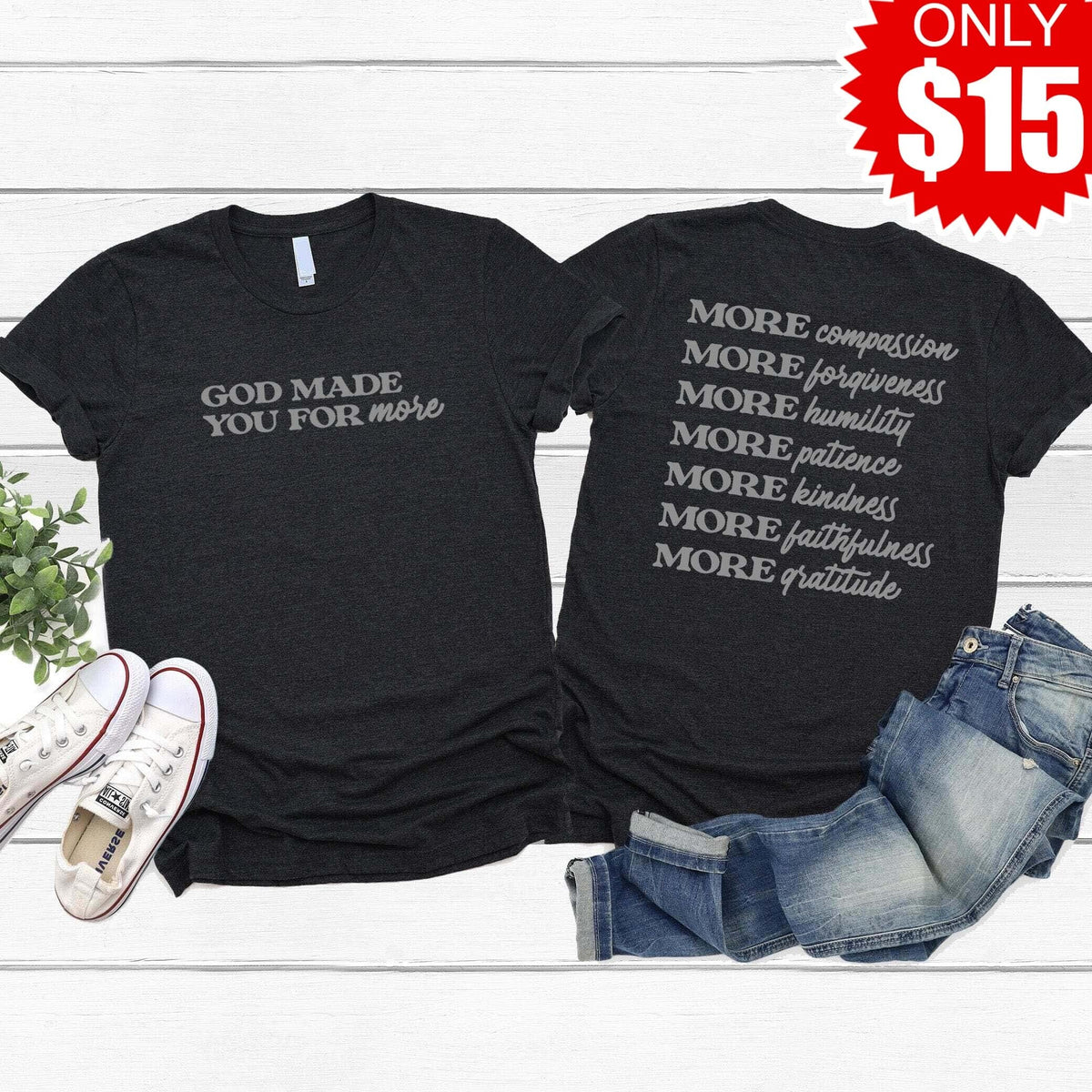 Made for More Tee - Heather Black - 15 product image 1