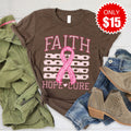 Faith Hope Cure Tee - Heather Brown - 15 product image 1