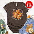 Fall For Jesus Tee - Heather Brown - 15 product image 1