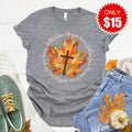 Fall For Jesus Tee - Heather Grey - 15 product image 1