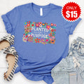 Planted With A Purpose Tee - Heather Royal Blue - 15 product image 1