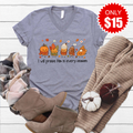 Praise Him V-Neck - Heather Storm - 15