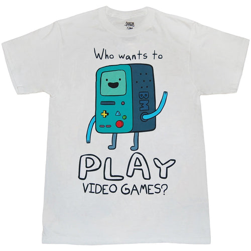 Adventure Time Beemo Want To Play Video Games T-Shirt product image 1