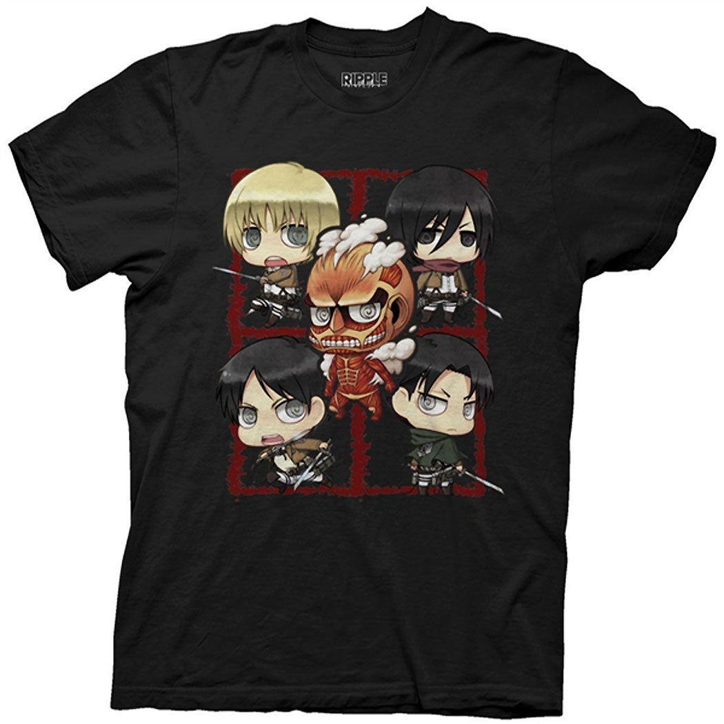 Attack on Titan Chibi Characters T-Shirt product image 2