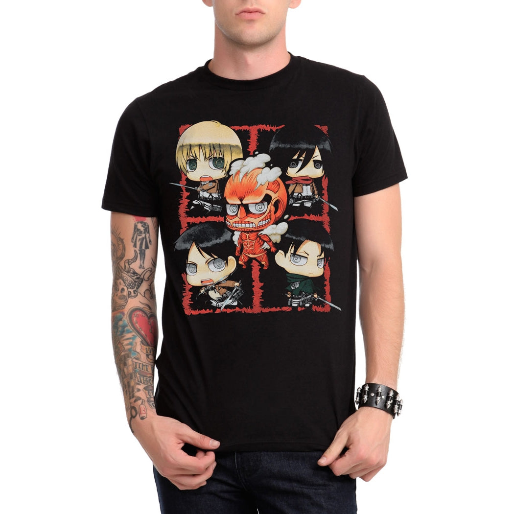 Attack on Titan Chibi Characters T-Shirt product image 1