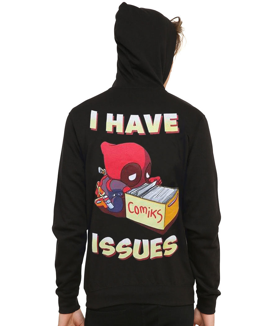 Deadpool I Have Issues Zip-Up Hoodie product image 3