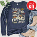 Fishers of Men Long Sleeve - Heather Navy - 17 product image 1