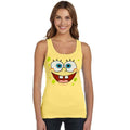 SpongeBob Face Junior Women's Tank Top
