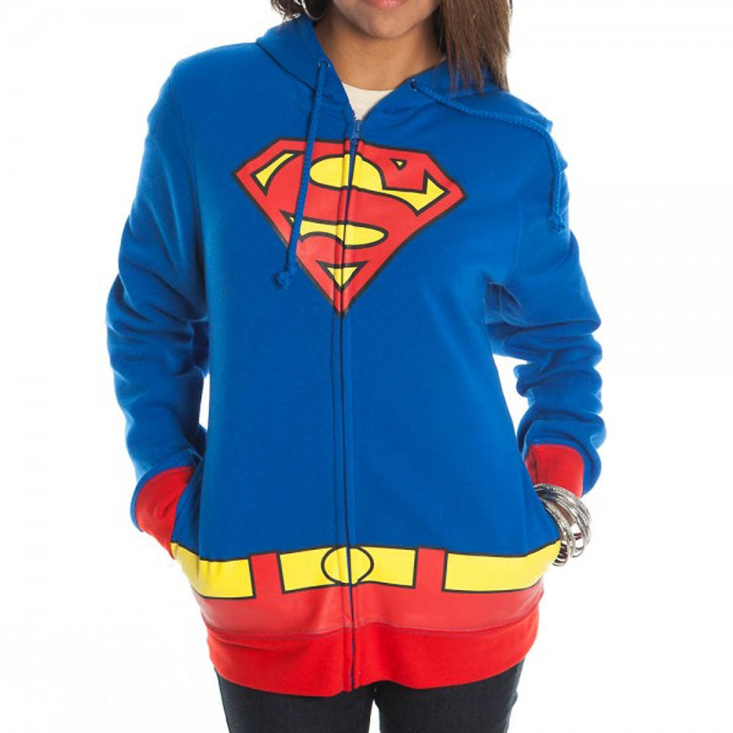 Supergirl Costume Junior Ladies Hoodie product image 2