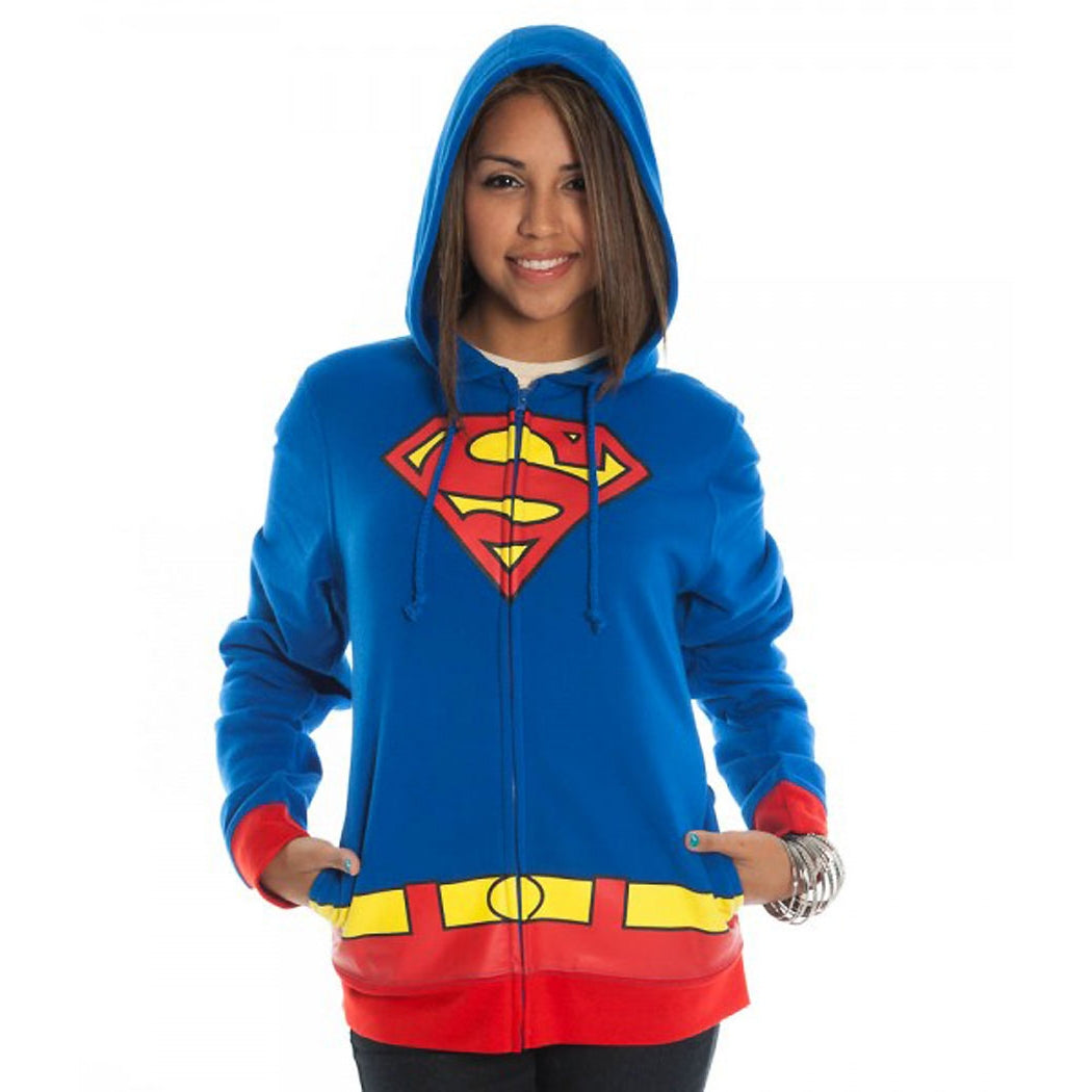 Supergirl Costume Junior Ladies Hoodie product image 1