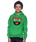 Sesame Street Oscar The Grouch Face Youth Hoodie product image 1